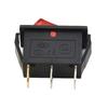 Red With Light On-off 3pin Rocker Switch Snap Type