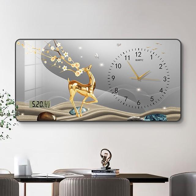 Clock Wall Clock Perpetual Calendar Electronic Watch Wall Hanging Modern Minimalist Restaurant Decorative Painting Hanging Watch