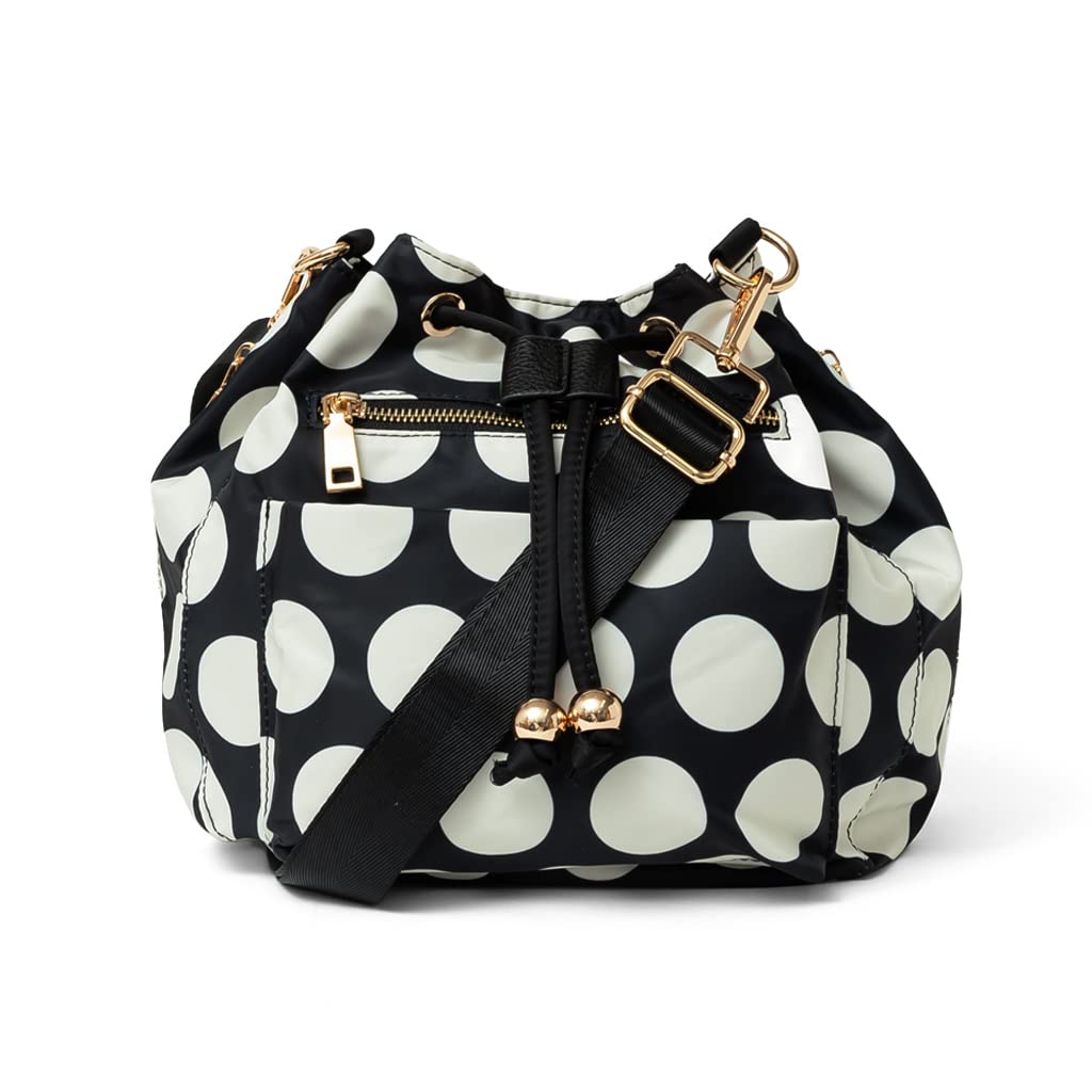 

VITAFELICE Drawstring Shoulder Bag Women s 10-Pocket (vnsb-698z) (Dot Pattern)
