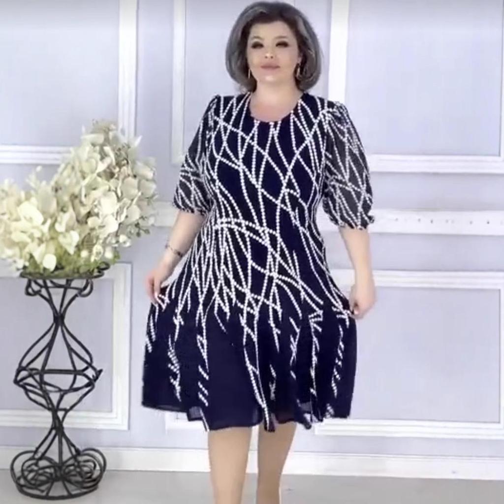 2025 European & American Print Dress for Women