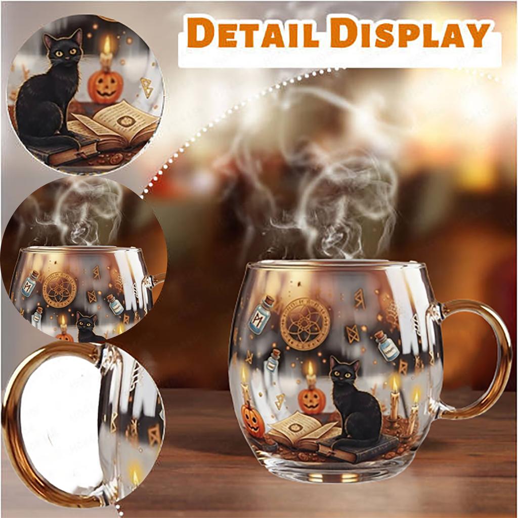 Haunted House Road Halloween Black Animal  Mug