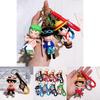 Stilvoller One Piece Schlüsselanhänger für Luffy Nami Sanji Zoro Fans Langlebiges Silikon-Accessoire