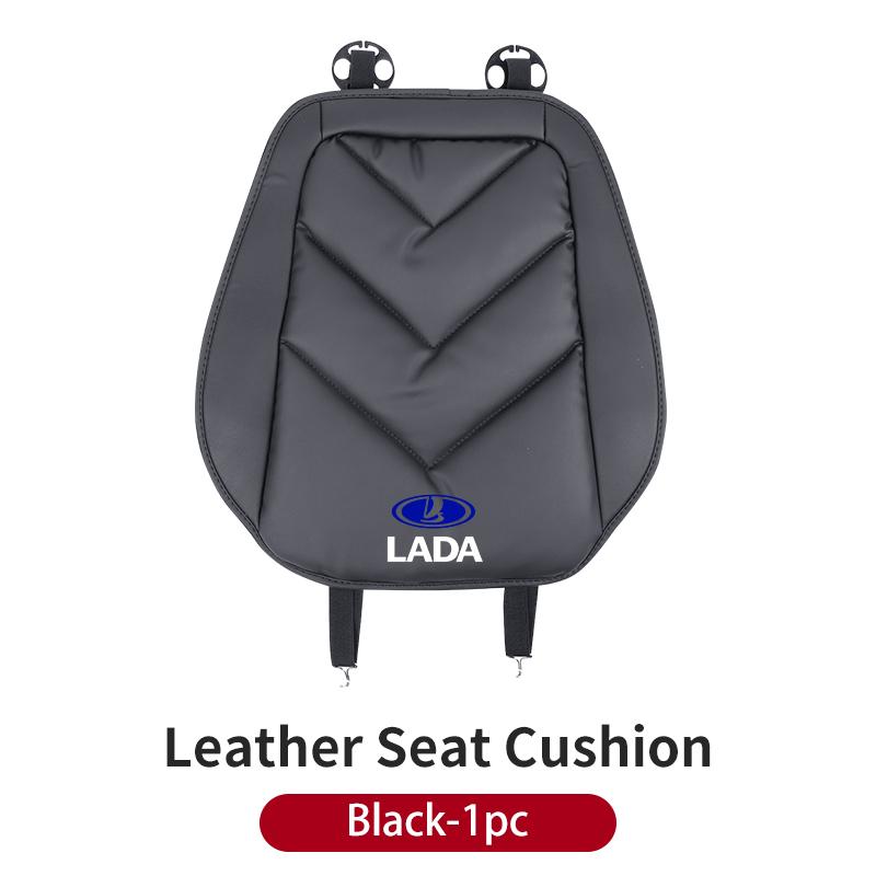 AWG1 Car Seat Cover Front Rear Seat Leather Cushion Pad Protective Mat For Lada 2110 2114 Largus 2112 110 2105 2107 2106 Vesta Niva