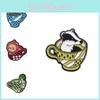 Colorful Cartoon Character Brooches Stylish Alloy Pins For Men And Women Summer 2024
