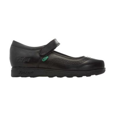 Kickers Girls Fragma Pop Leather School Shoes