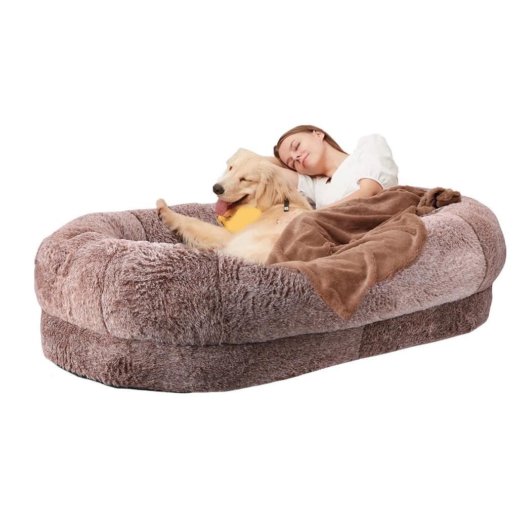 Human Size Dog Bed Removable Large Human Dog Washable Pet Sofa for Living Room Bedroom Study Gradien