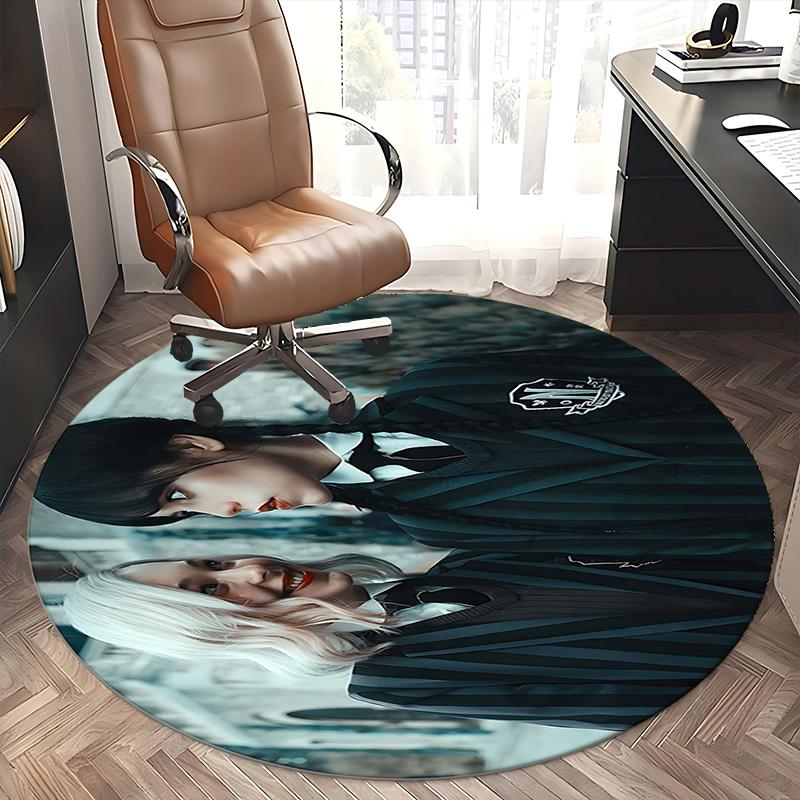 School Uniform,Gothic Style Chair mat Round Rug Office carpet, Non slip, Suitable for Living Rooms, Bedrooms decor.1205205a