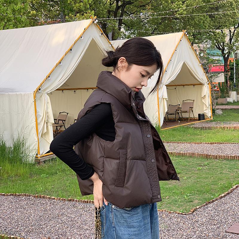 Short Women's Padded Vest Coat In Autumn and Winter