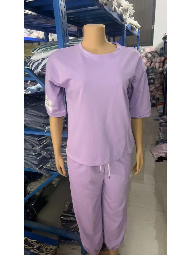 2025 Lato Damska Moda Casual Zestaw z Nadrukiem Offsetowym