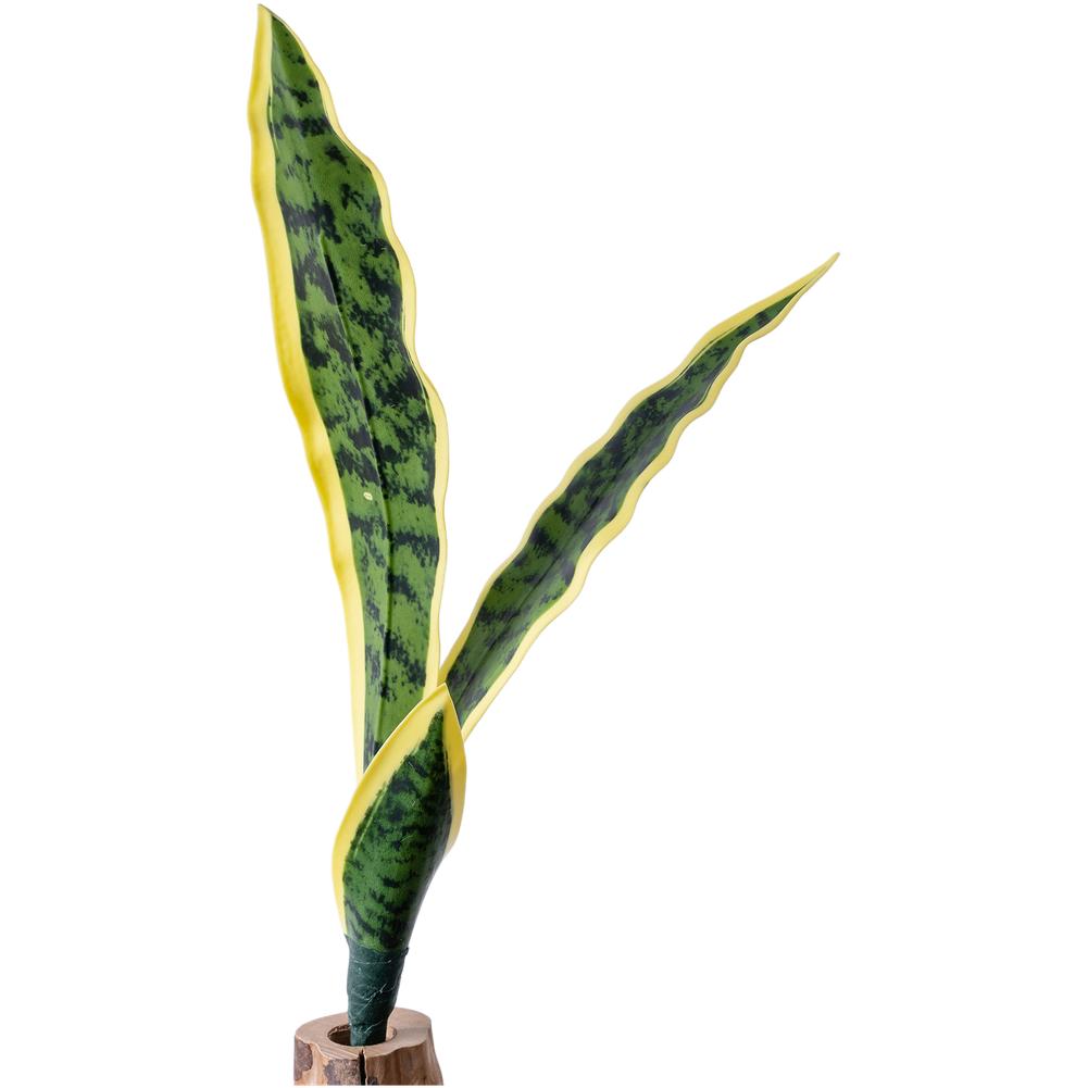 

Authentic Decor Artificial Snake Plant Faux Greenery PVC Fake Plants зелений