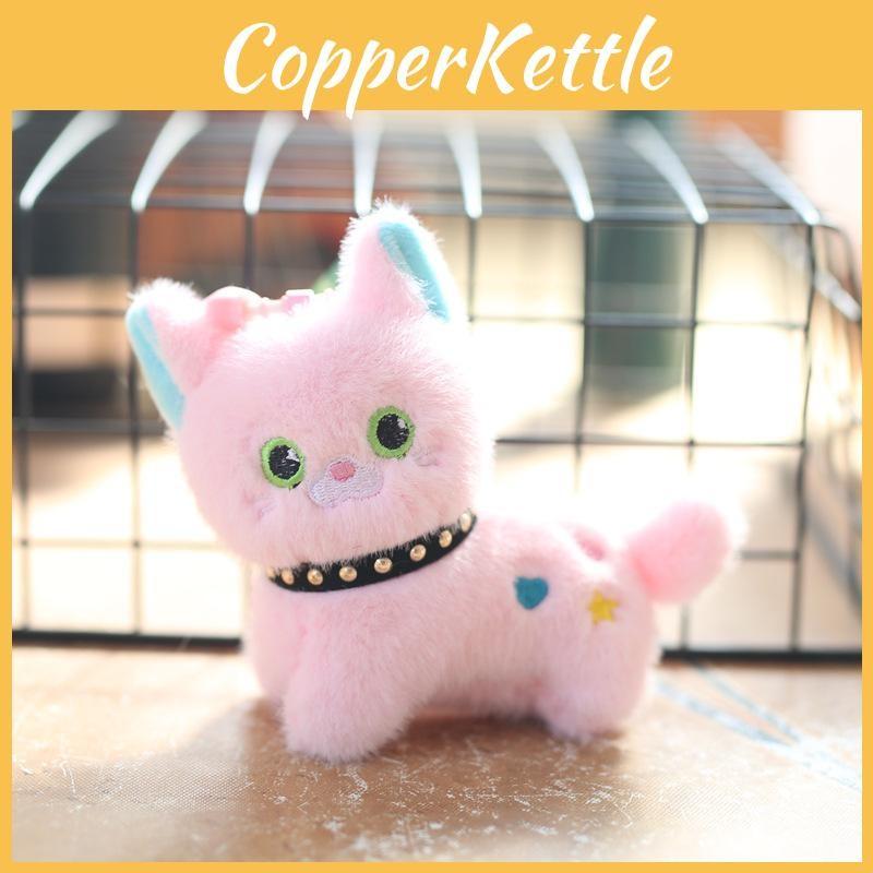 Cute Cat Mini Plush Keychain Backpack Charm Pp Cotton Stuffed Toy Girls Gift