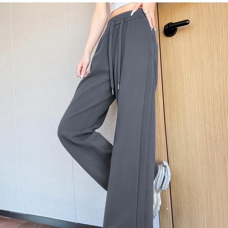 Frühlings-Yoga-Trainingshose Damen Schlaghose Sportlicher Stil Hochtaillierte Hose