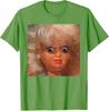 Maglietta Meme Faccia di Bambola Divertente Disgustosa Moda Donna Abbigliamento Estetico Artistico Regalo Originale Cotone Street Manica Corta Camicette