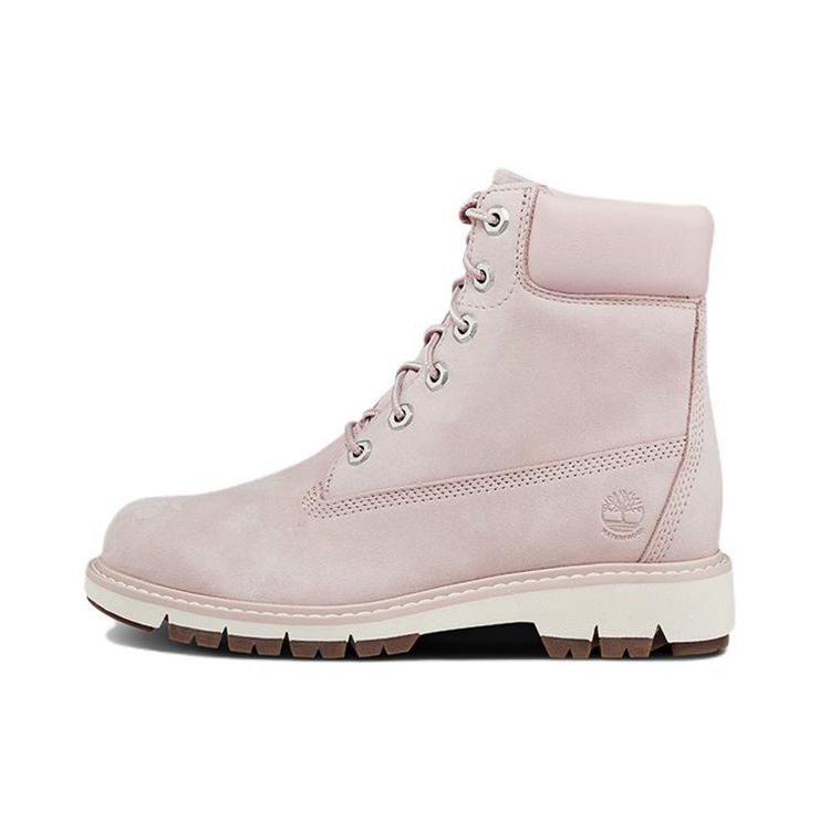 

Timberland Кожаные прочные амортизирующие повседневные водонепроницаемые короткие ботинки женские ботинки розового цвета A22Q2662 38