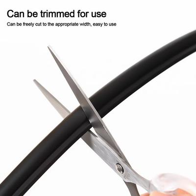 New O-Shaped Sealing Strip Rubber White Black Doors Insulation Tape Weather Gap Blocker