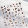 Beach Shell Swim Ring Bikini Watermelon Cat Ice Cream Crab Sunglass Coconut Tree Flowers Fruits Nail Art Stickers Decals