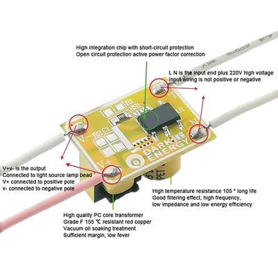 LED-Treiber 3-9W 3-18W 120mA und 110mA Netzteil Beleuchtungstransformatoren Für Treiber LED-Streifenlicht DIY
