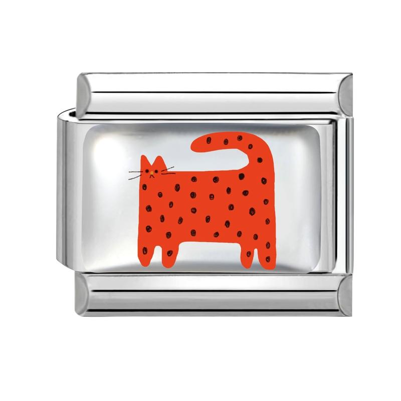 Creative Personalized DIY Cartoon Animals Series Charm Bracelet Lovely Fish Dog Cat Bead Fit 9mm Stainless Steel Bracelet Gift