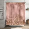 Glänzend Pink Glitzernder Duschvorhang Goldfoliengeprägt Badezimmerdekoration Dekorationen Für Badezimmerzubehör Hochzeitsfeier Fuchsie