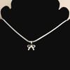 Geometry Bowknot Pendant Necklace Sweet Cool Clavicle Chain Necklace Jewelry