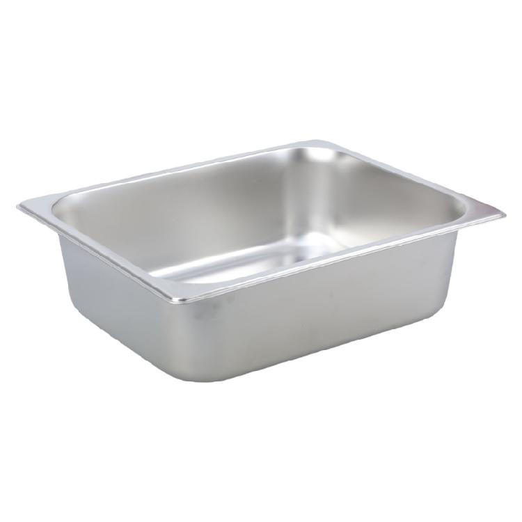 Edelstahl 2-Kammer-Speisewanne Klare Rollhaube Buffet-Serviertablett mit Trennwänden Gewürzspender