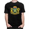 Custom Coat Of Arms Ukraine Tshirts for Men Short Sleeve Leisure T Shirt Ukrainian Flag Tshirt Loose Fit Pure Cotton Tee Gift