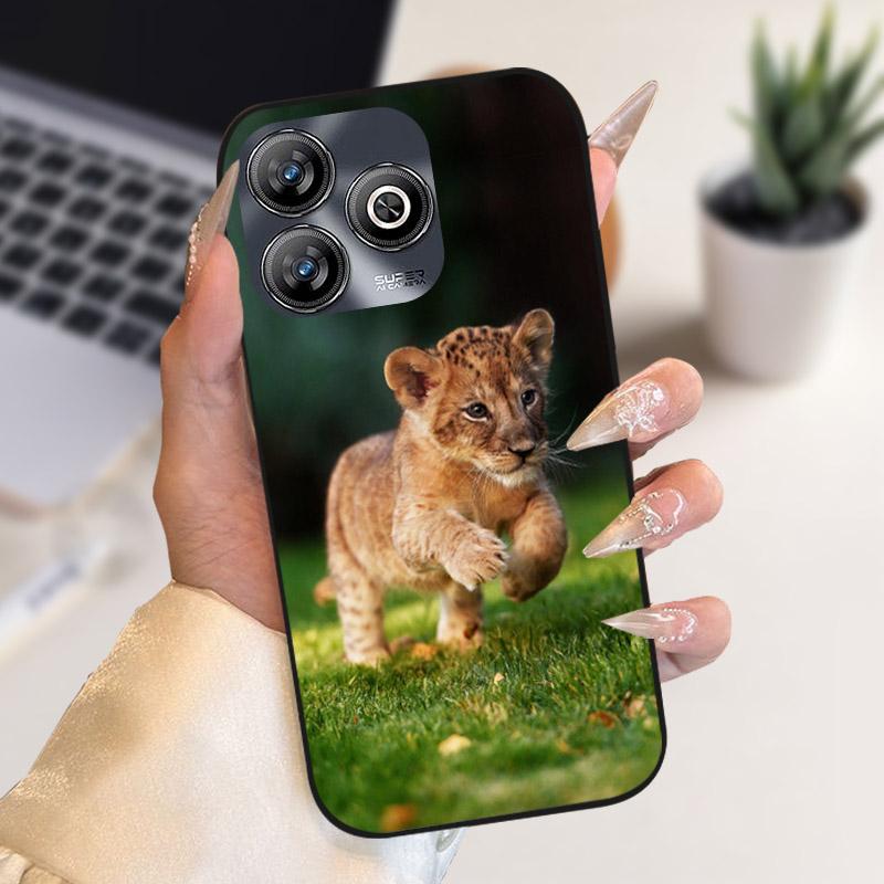 For ZTE Blade A75 4G Case Fashion Cool Animals Printed Silicone Soft TPU Phone Cover For ZTE Blade V60 Smart 4G Fundas V60Smart
