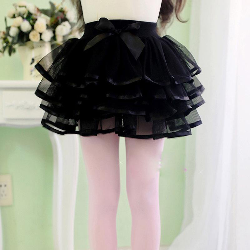 Versatile Girls' Princess Gauze Skirt - Layered Cake Design for All Seasons in Korean Style
