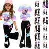 Infant Baby Girls Boys Loose Print T-shirt+Pants Print Outfits Set