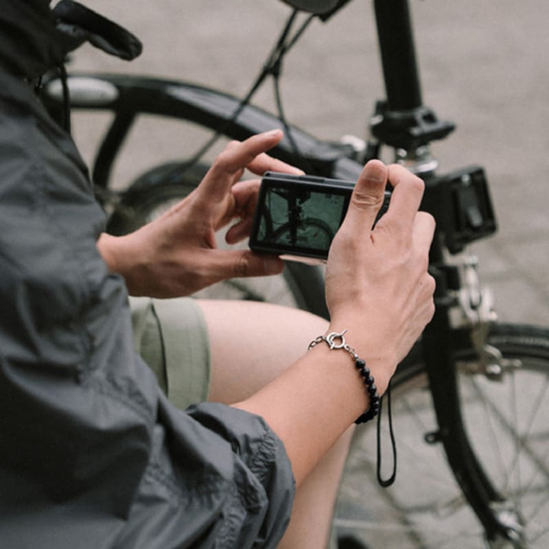 BICYCLE TROPHY BT Gemstone Bracelet 06 (2TYPE / 6mm Glossy Onyx)