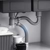 Anti-odor Double Sink Tube Stainless Steel Double Trough Basin Full Set Sink Drain Pipe  Dishwasher