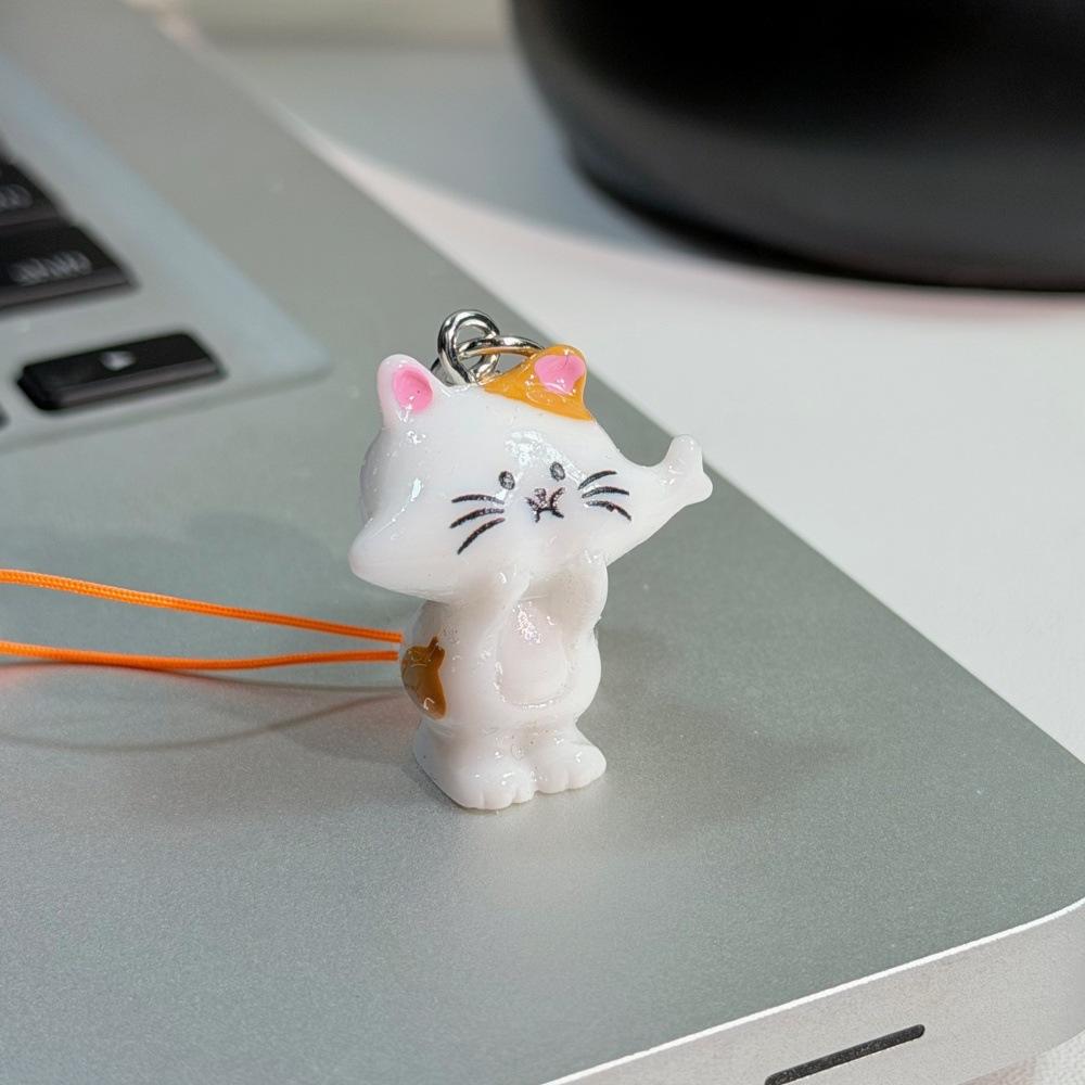 Cat Cat Fish Key Ring Color Three-dimensional Bell Pendant Original Cute Girlfriends Couple Gift Bag Accessories
