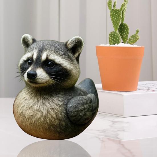 Ozdoba Divoká kachna Sova Orel Krokodýl Mýval Bizon Socha Kachny Pryskyřice Zvířecí socha Vnitřní Venkovní Zahrada Dvůr Terasa Trávník Ozdoba