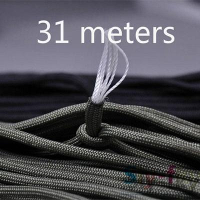 Corda per paracadute Buck Paracord 550 di alta qualità a 7 fili da 100 piedi(31m) Per il campeggio