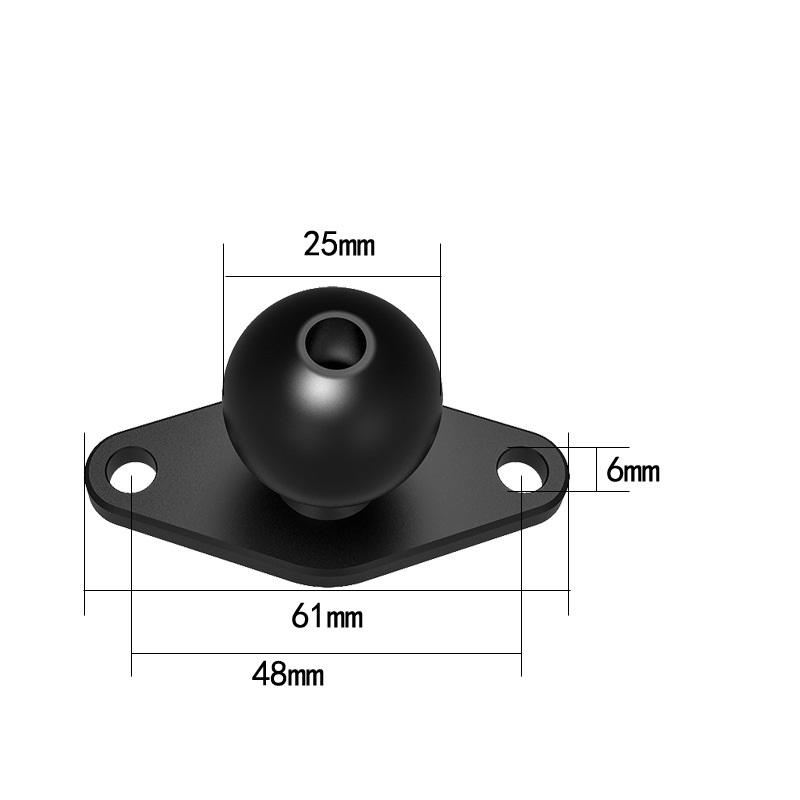 1'' Inch Ball Head Adapter for Mount Motorcycle Handlebar Clip Rearview Mirror Bracket for GoPro Insta360 Camera Accessories