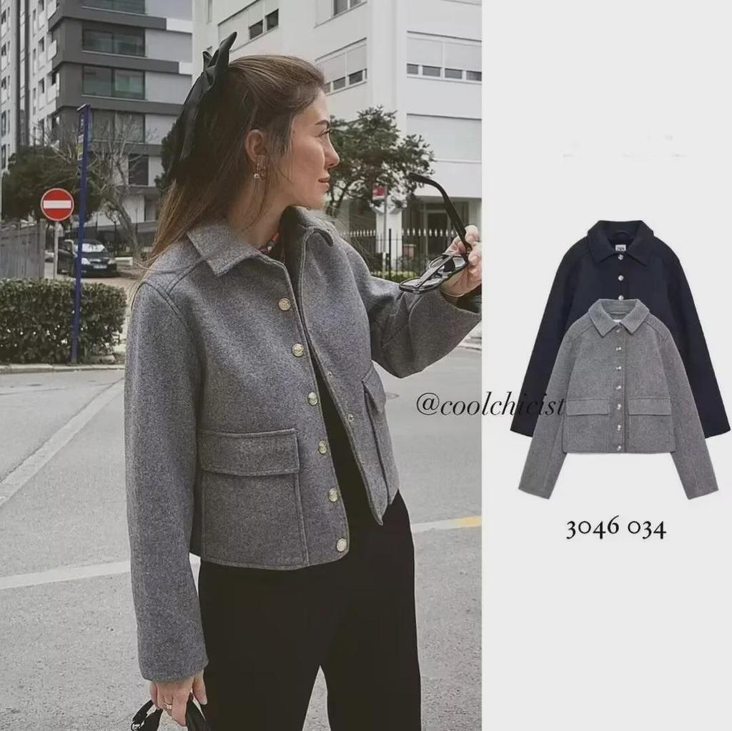 2023 Damen-Revers-Einreiherjacke mit weichen Metallknöpfen, erhältlich in zwei Farben – europäischer und amerikanischer Stil