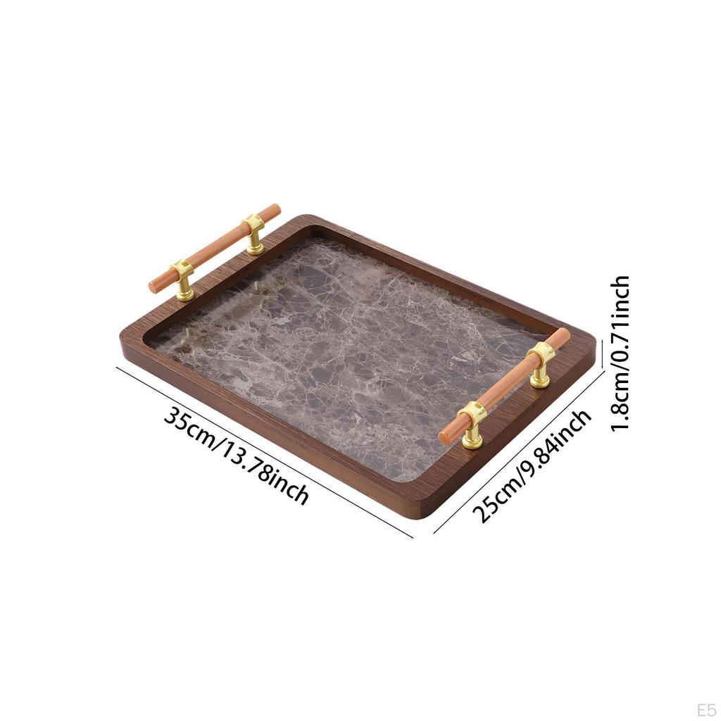 Bamboo Wooden Tray for Hotel Use, Makeup Storage, and Water Serving