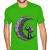 Irish Digging The Moon T Shirt T-Shirt Men Boys Harajuku Black T Shirt Custom Cotton Men Tops & Tees Design Funny T Shirt