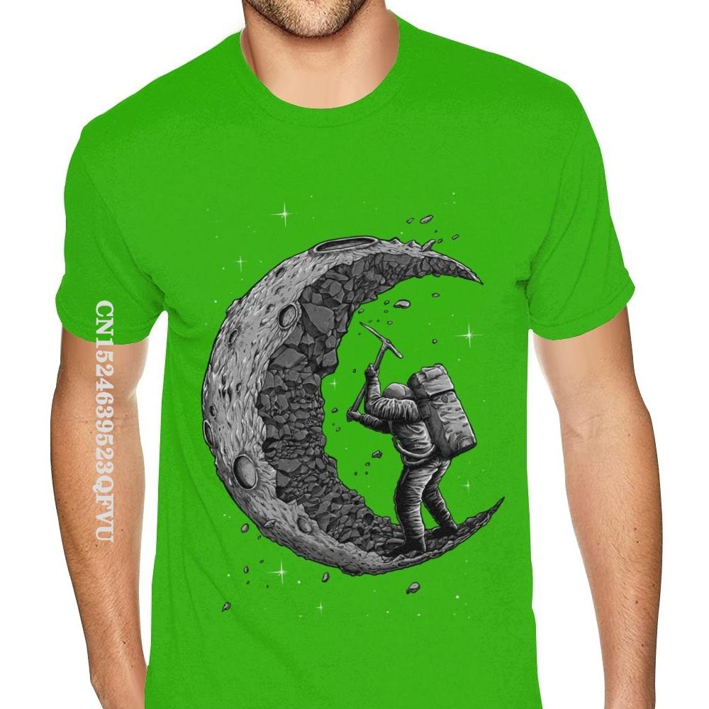 Irish Digging The Moon T Shirt T-Shirt Men Boys Harajuku Black T Shirt Custom Cotton Men Tops & Tees Design Funny T Shirt