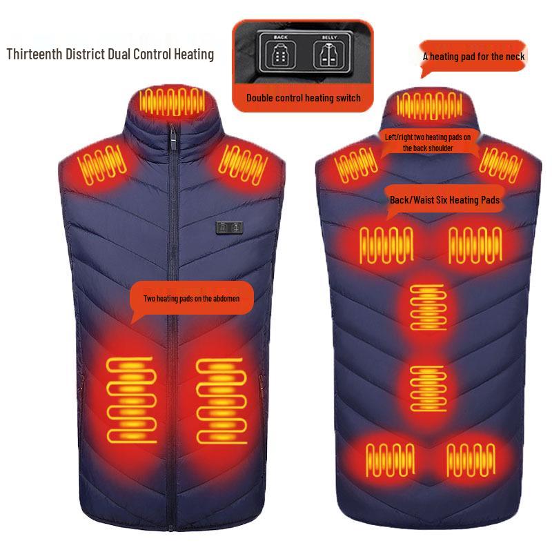 Men's USB Electric Heated Vest for Autumn and Winter