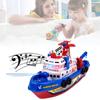 Colorful Electric Fireboat Toy For Kids With Water Spraying Music And Lights Features