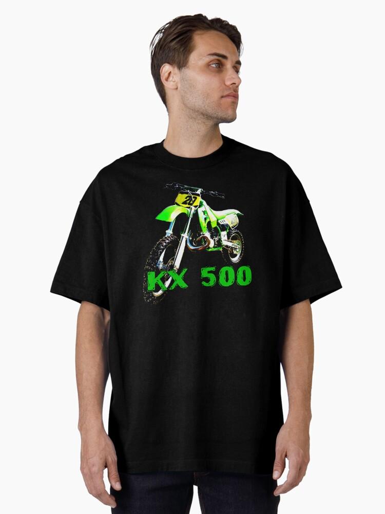 Cross Road KX 500 Motocross, Vintage Dirt Bike, Green Dirt Bike, Motocross Oversized Unisex T-Shirt