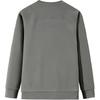 Anta Training Series Solid Color Crew Neck Pullover Casual Long Sleeve Sweatshirt Men sweatshirt Smoke-Gray 952447704-6