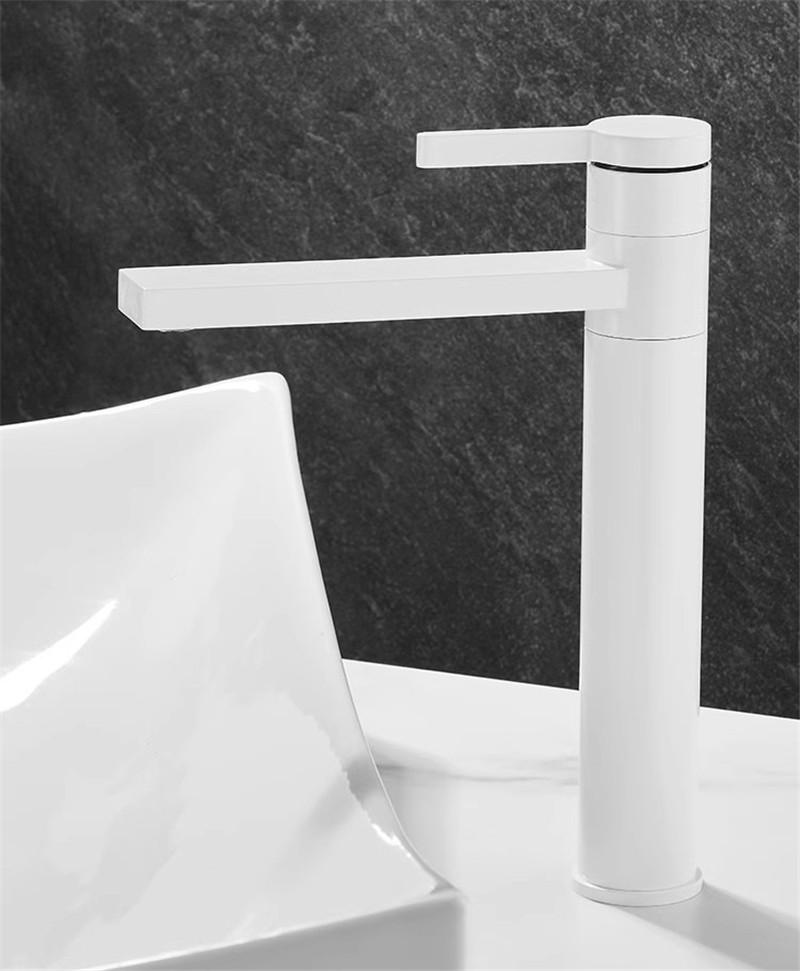 Gray Bathroom Faucet Solid Brass Gold Bathroom Basin Faucet Cold Hot Black Water Basin Mixer Sink Tap Deck Mounted Wash Tap