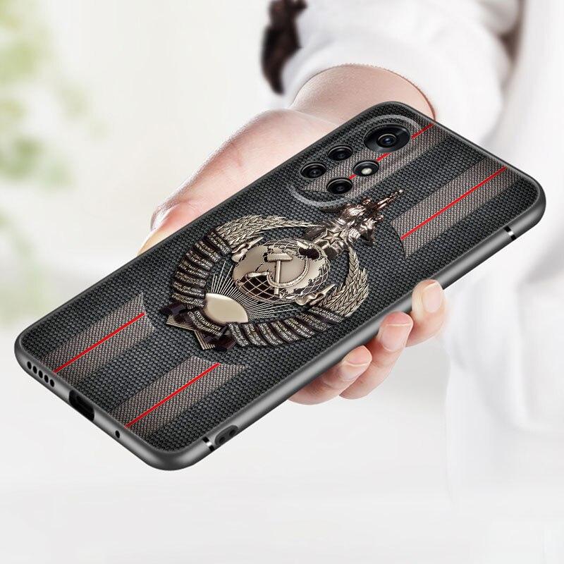 The USSR Flag Symbol Phone Case For Huawei Honor 60 50 SE 30S Mate 30 20 10 Lite 40 Nova 9 8 Pro Y60 8i 7i 7SE 5T Premium Cover