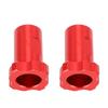 2Pcs Car Spray Gun Cup Adapter 16mm Female Thread 1.5mm Pitch Universal for Paint Red
