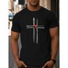 Europäische Größen Herren Freizeit Sommer T-Shirt mit Trendigen Prints, Vielseitiges Oberteil