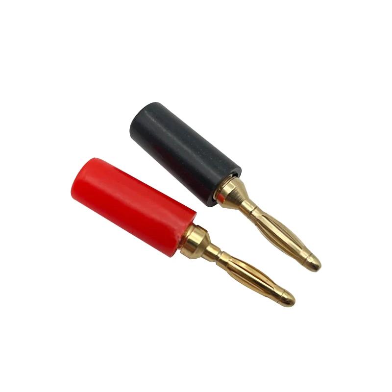 40pcs 2MM Banana Plug Socket 10A Small Lantern Plug Adaptor Connector Pure Copper Power Supply Terminal Red Black Green