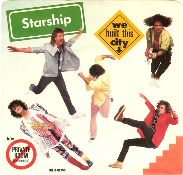 

7inch Record STARSHIP - We Built This City FB14170 Grunt 1985 Canada Rock Used