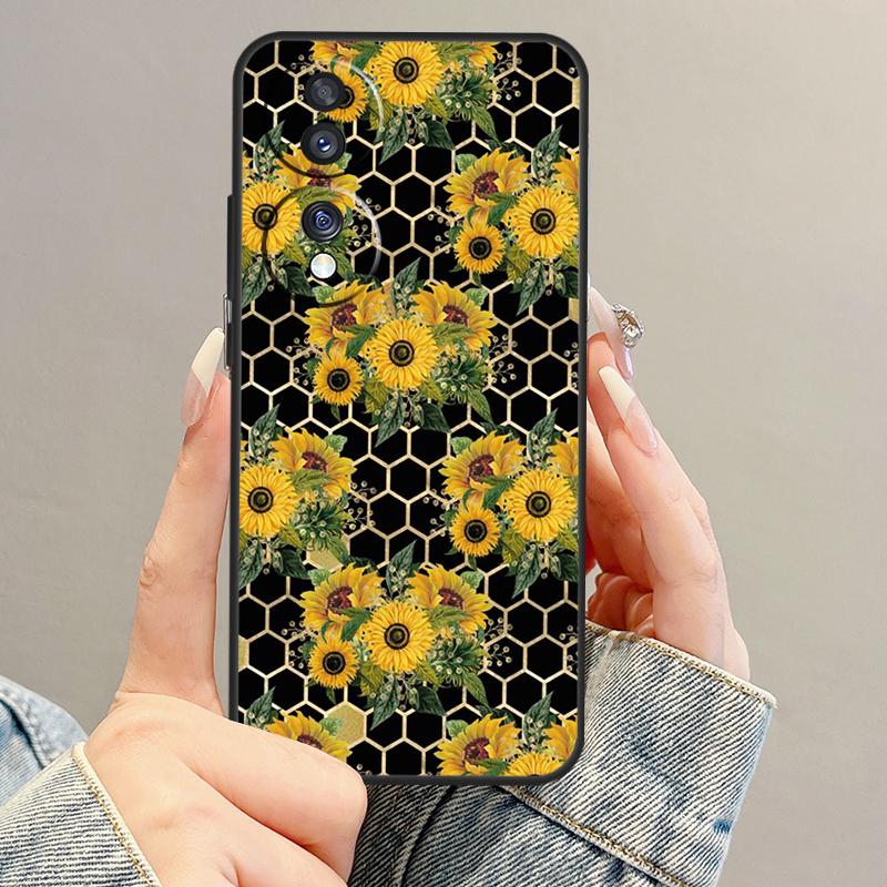 Beautiful Yellow Sunflower Case For Honor Magic 7 5 6 Lite Pro Honor 400 200 90 70 50 X9b X9a X8b X8a X8 X9 X9c Cover